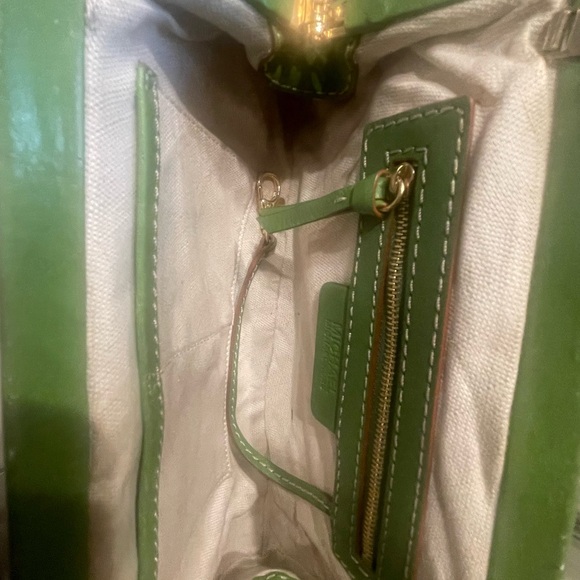 Michael Kors Green Crocodile Print Shoulder Handbag - Picture 16 of 16